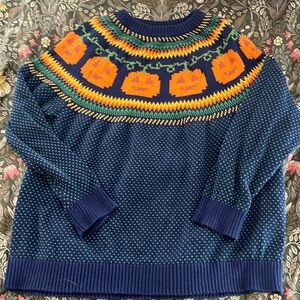 ModCloth fair isle pumpkin sweater